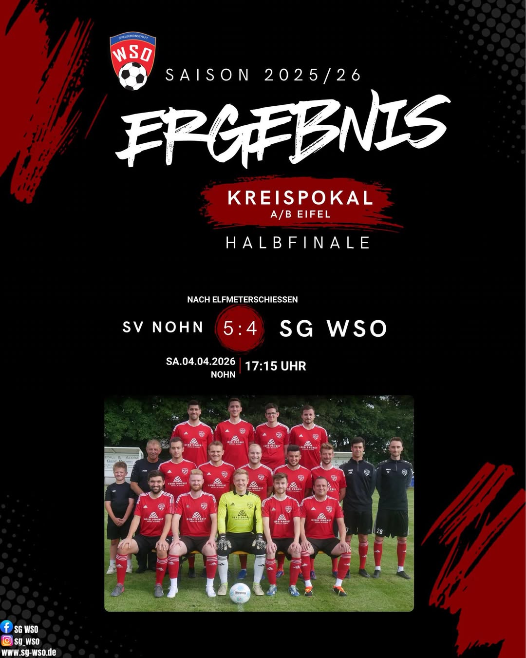 SPielbericht Pokalhalbfinale WSO I