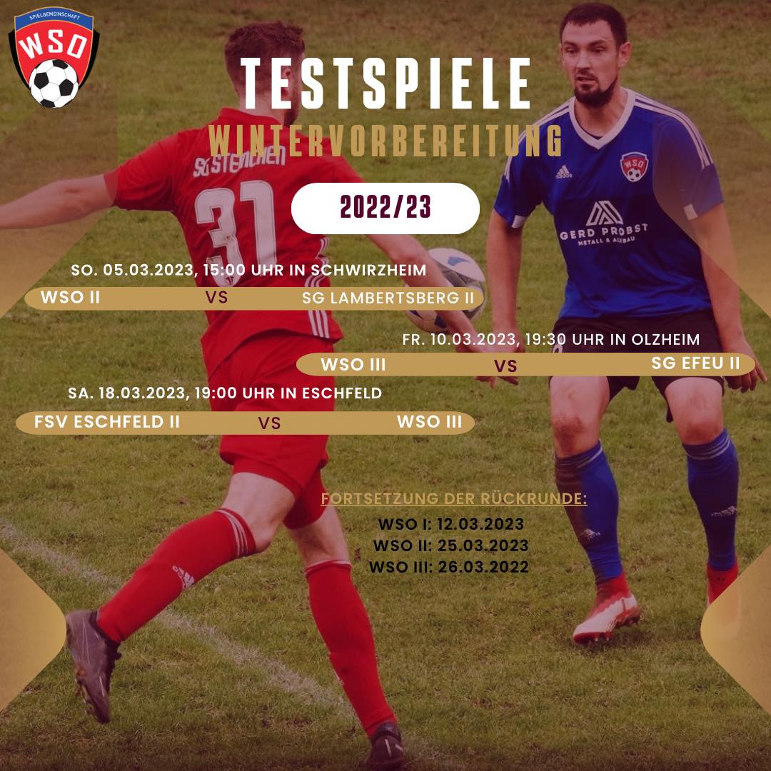 testspiele 2 wso